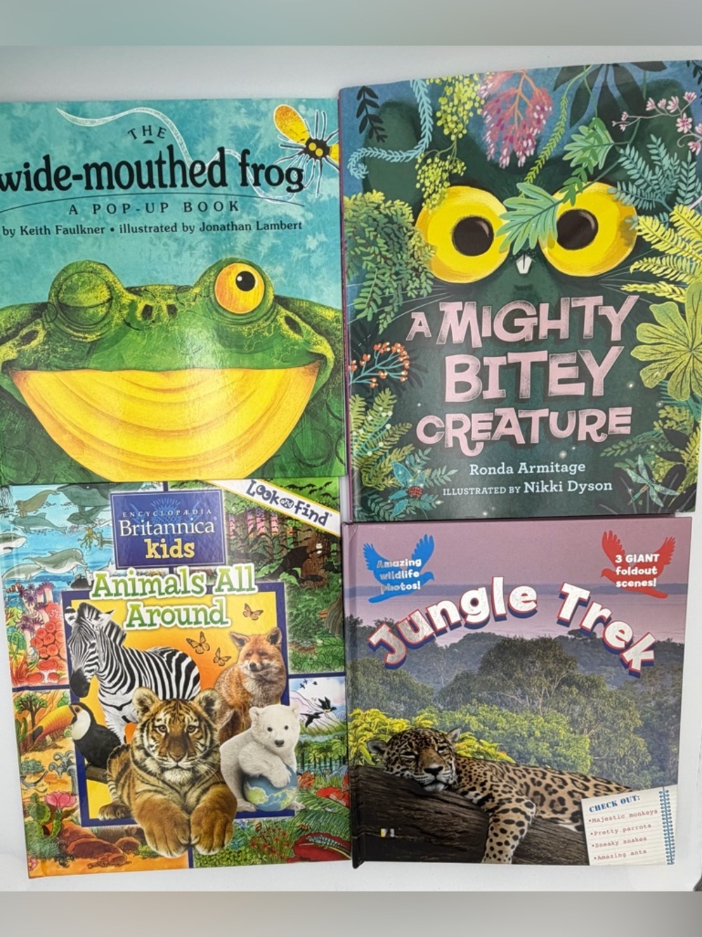 Nature-Themed Kids Learning Book Set - Green & Yellow Covers